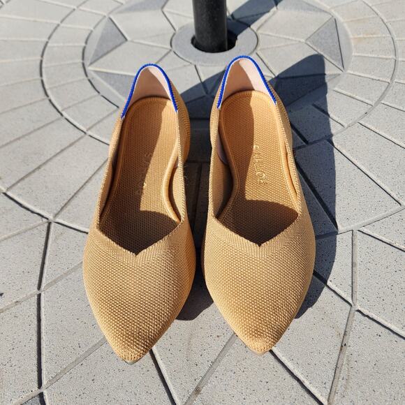 Rothy's The Point Amber Knit Ballet Flats 8 - Picture 3 of 14